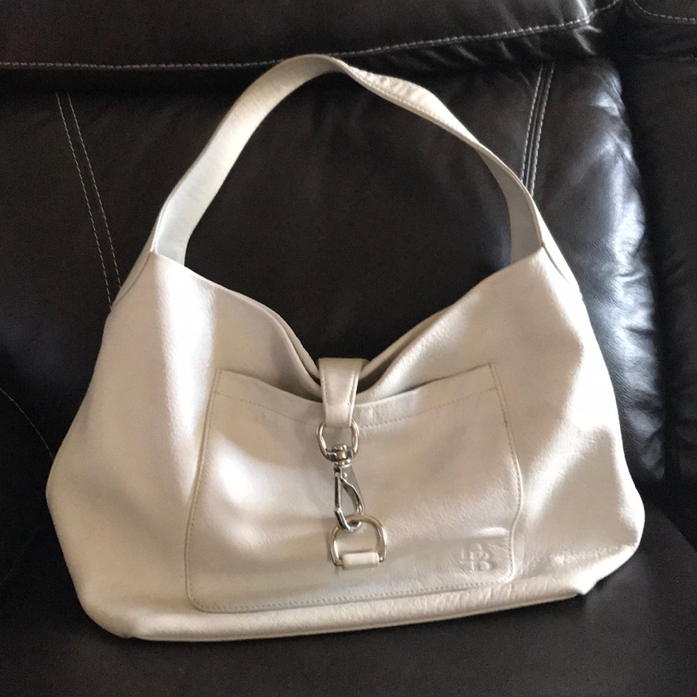 Leather White Dooney & Bourke Hobo Handbag